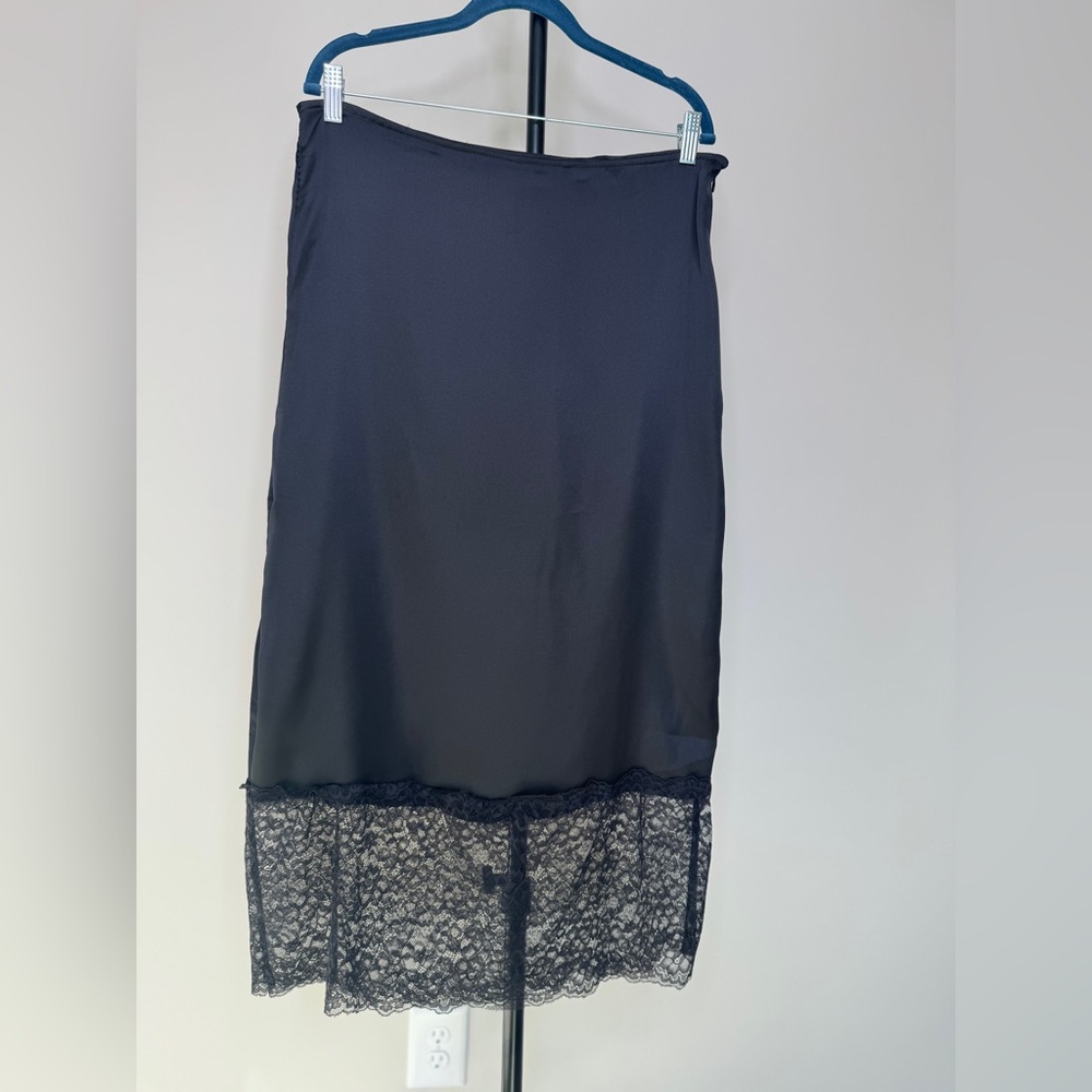 House of Harlow 1960 Black Lace Festival Skirt Fairy Whimsigoth Grunge XL